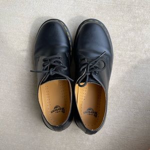 Dr. Martens Black Leather Flats